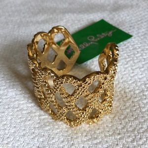 Lilly Pulitzer Gold cuff bracelet